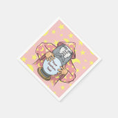 Serviette En Papier Wizard with your face (Coin)