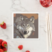 Serviette En Papier Wolf 026 (En situation)