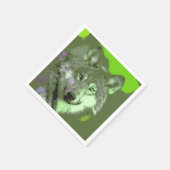 Serviette En Papier Wolf 046 (Coin)
