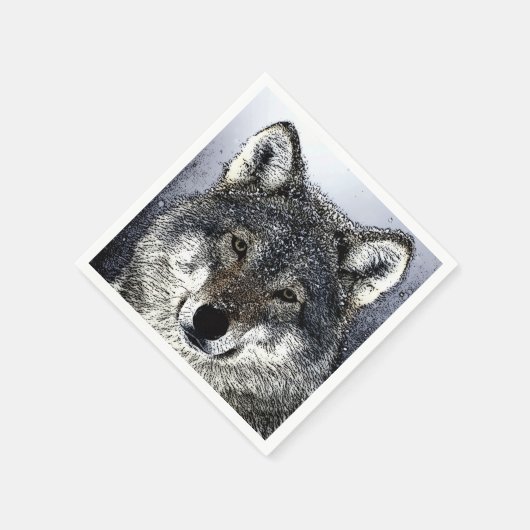 Serviette En Papier Wolf Eyes (Coin)