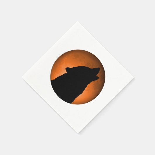 Serviette En Papier Wolf Moon (Coin)