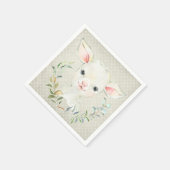 Serviette En Papier Wollie Lambert Lamb Neutral Napkin - Baby shower (Coin)