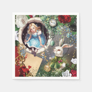 Serviette En Papier Wonderland Party