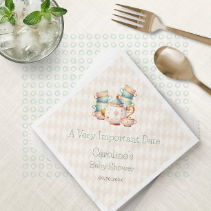 Serviette En Papier Wonderland Tea Party Douche Anniversaire