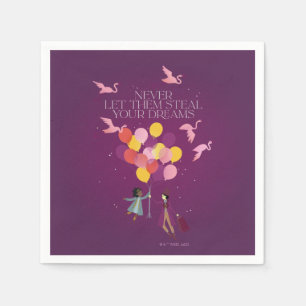 Serviette En Papier Wonka "Ne les laissez jamais voler vos rêves"