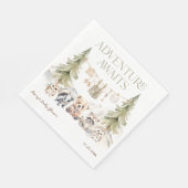 Serviette En Papier Woodland Adventure Oh Boy Baby Shower (Coin)