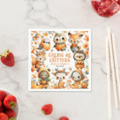 Serviette En Papier Woodland Animals Festive Autumn Kids' Birthday (En situation)