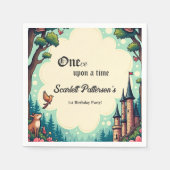 Serviette En Papier Woodland Enchanted Forest Fairytale 1er anniversai (Devant)