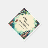 Serviette En Papier Woodland Enchanted Forest Fairytale 1er anniversai (Coin)