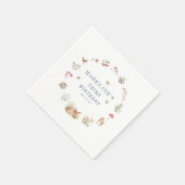 Serviette En Papier Woodland Forest Animals Birthday Napkins (Coin)