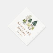 Serviette En Papier Woodland Wolf fête d'anniversaire (Coin)