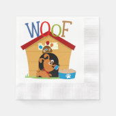 Serviette En Papier Woof Dog (Devant)