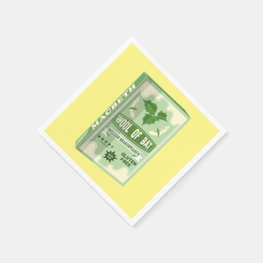 SERVIETTE EN PAPIER WOOL OF BAT MACBETH WITCHES (Coin)