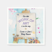 Serviette En Papier Work of Art Baby Shower (Devant)