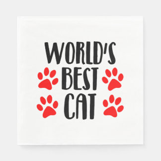 Serviette En Papier world's best cat