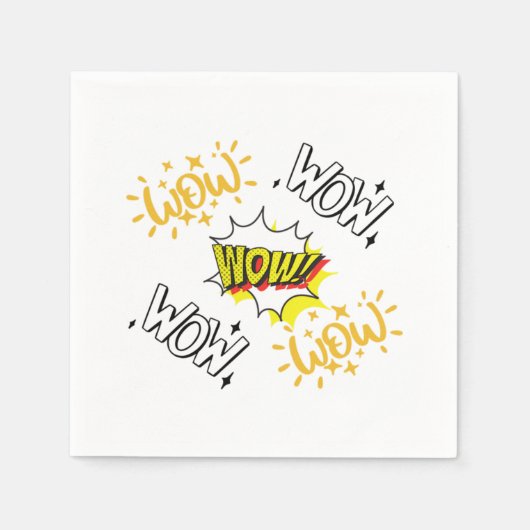 Serviette En Papier Wow T-shirt de jour gratuit Essential (Devant)