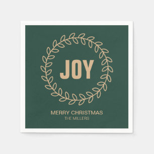 Serviette En Papier Wreath de Noël