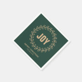 Serviette En Papier Wreath de Noël (Coin)