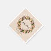 Serviette En Papier Wreath Gingpain Maison Fête (Coin)