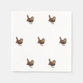 Serviette En Papier Wren Bird chante bruyante et belle chanson (Devant)
