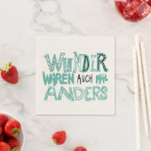 Serviette En Papier Wunder waren auch mal anders (En situation)