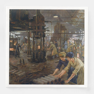 Serviette En Papier WW1 1918 Les femmes qui travaillent dans une usine