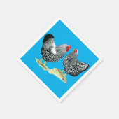 Serviette En Papier Wyandottes Paire en argent (Coin)