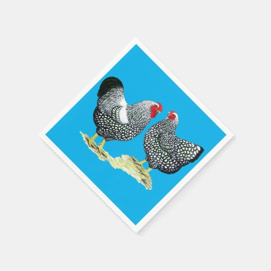 Serviette En Papier Wyandottes Paire en argent (Coin)