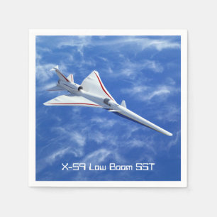 Serviette En Papier X-59 Avion à réaction supersonique à faible poussé