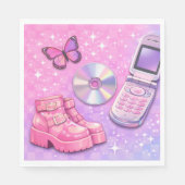 Serviette En Papier Y2K 2000 's Party Napkin (Devant)