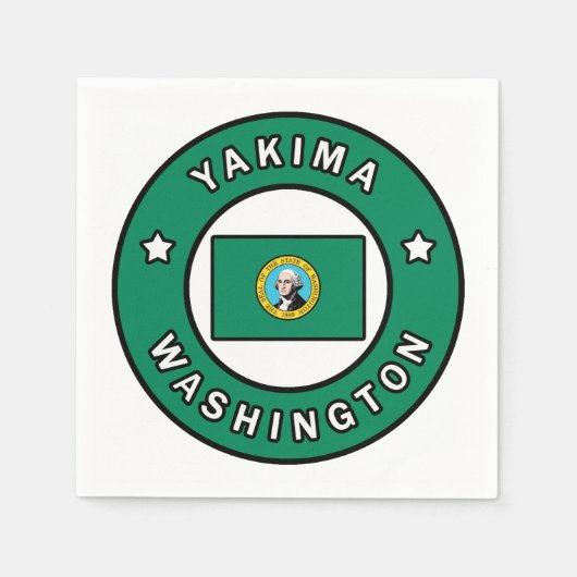 Serviette En Papier Yakima Washington (Devant)