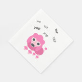 Serviette En Papier Yap Poodle mignon Emoji (Coin)