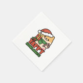 Serviette En Papier Yappy Howlidays - Jote Christmas Dog Cartoon (Coin)