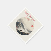 Serviette En Papier Year of the Horse 2026 Chinese New Year Mountain (Coin)