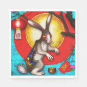 Serviette En Papier Year of the rabbit (Devant)