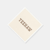 Serviette En Papier Yeehaw Mon premier Rodéo Anniversaire Plaque Neutr (Coin)