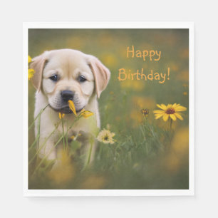 Serviette En Papier Yellow Labrador Retriever