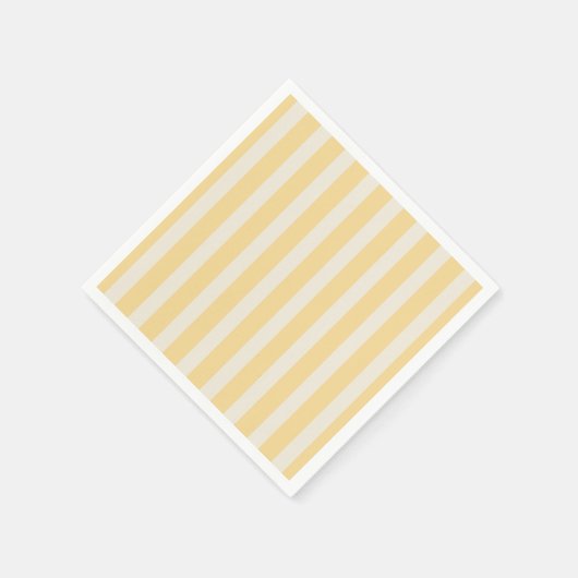 Serviette En Papier Yellow Stripes La Dolce Vita Lemons Italian PLAIN (Coin)