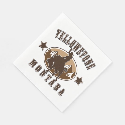 Serviette En Papier Yellowstone Montana (Coin)