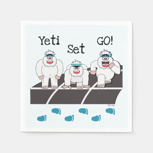 Serviette En Papier Yeti Set Go Napkins (Devant)
