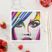 Serviette En Papier Yeux mentants (En situation)