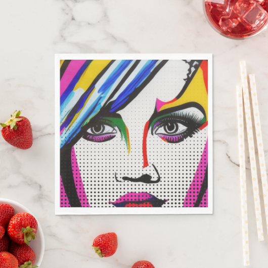 Serviette En Papier Yeux mentants (En situation)
