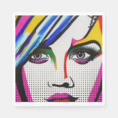 Serviette En Papier Yeux mentants (Devant)
