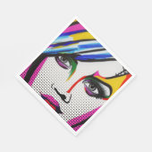 Serviette En Papier Yeux mentants (Coin)