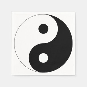 Serviette En Papier Yin et Yang
