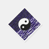 Serviette En Papier Yin Yang Blue Tranquillité Zen Energy Party (Coin)