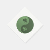 Serviette En Papier Yin Yang Shamrock St. Patrick's Day (Coin)