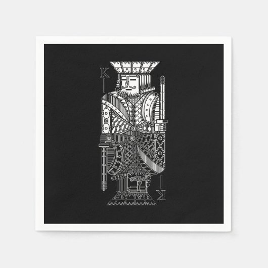 Serviette En Papier Ying Yang King (Devant)