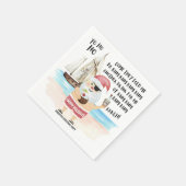 Serviette En Papier Yo Ho Pirate Père Noël Ship Rum Noël (Coin)