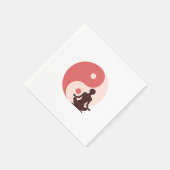 Serviette En Papier Yoga (Coin)